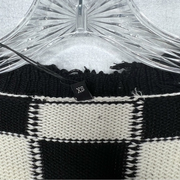 ❌SOLD❌R13 Distressed Edge Checkered Cardigan - Picture 7 of 9